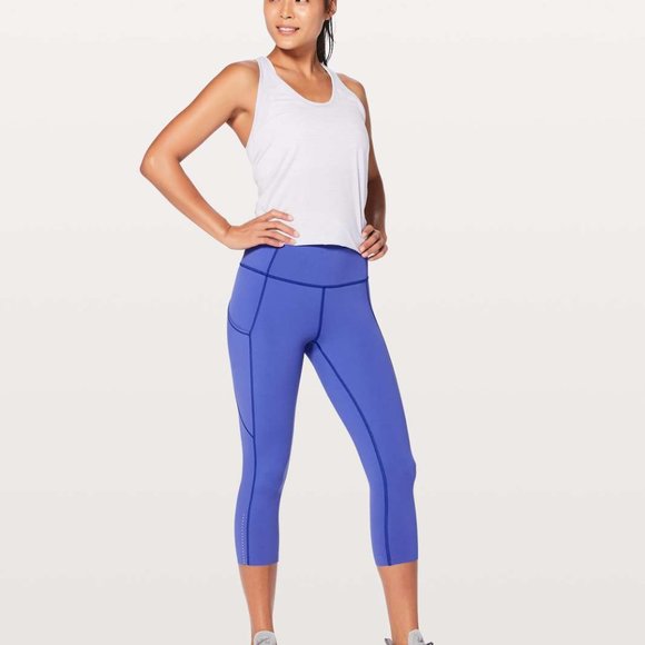lululemon athletica Pants - Lululemon High-Rise Crop Legging Violet 2
